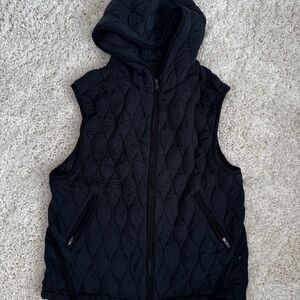 Free People dream big quilted vest black small